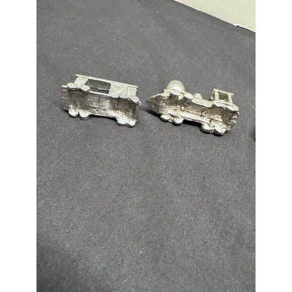 Vintage Metzke 1984 Pewter Miniature Train Set 6-Piece Decorative Collectible Bi - Picture 6 of 10